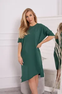 Oversize šaty tmavozelené