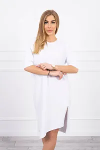 Oversize šaty biele