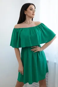 Spanish dress to the waist green