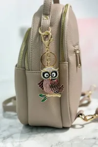 Keychain owl 2302-1-15 pink