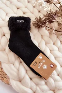 Women's Black Warm Socks