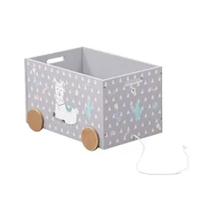 Kesper Box na hračky s kolieskami alpaka 50×35×30 cm