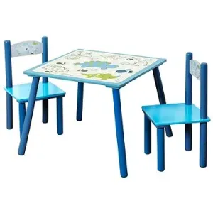 Kesper Sada – detský stolík s dvoma stoličkami – modrá