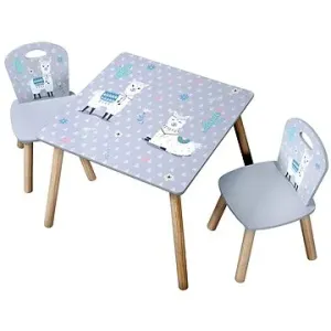 Kesper sada detský stolík s 2 stoličkami motív Alpaka