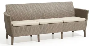 KETER Pohovka SALOMON 3 seater sofa | cappuccino #5733652