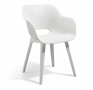 KETER Záhradná stolička LAKOLA 2ks | biela