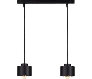 Keter Lighting Luster na lanku SIMPLY BLACK 2xE27/60W/230V