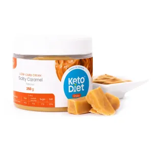 KetoDiet ENJOY Proteínový krém – príchuť slaný karamel (250 g )