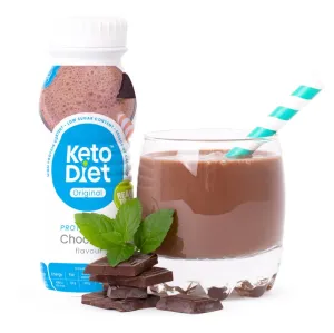 KetoDiet Proteínový drink – príchuť čokoláda (250 ml – 1 porcia)