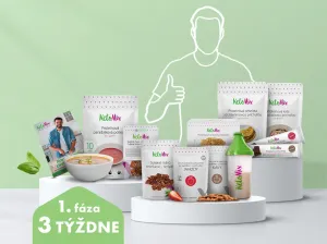 KetoMix Balíček keto diéty na 3 týždne pre mužov Druhá príchuť kokteilu: čučoriedka, Prvá príchuť kokteilu: vanilka