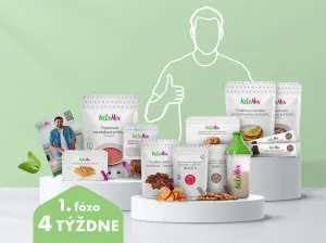 KetoMix Balíček keto diéty na 4 týždne pre mužov Druhá príchuť kokteilu: malina, Prvá príchuť kokteilu: lesné plody