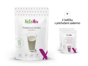 KetoMix Proteínový kokteil (15 porcií) 450 g Príchuť: pistácia