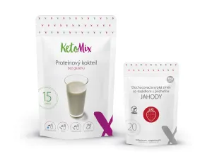 KetoMix Proteínový kokteil (15 porcií) 450 g Príchuť: káva