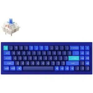 Keychron QMK Q7 70 % Gateron G Pro Hot-Swappable Blue Switch Mechanical, Blue – US