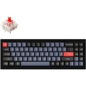 Keychron QMK Q7 70 % Gateron G Pro Hot-Swappable Red Switch Mechanical, Black – US