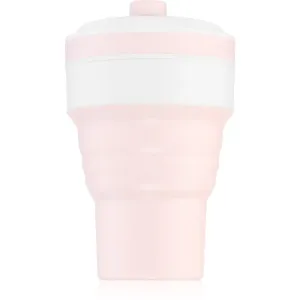 KidPro Collapsible Mug hrnček s rúrkou Pink 350 ml
