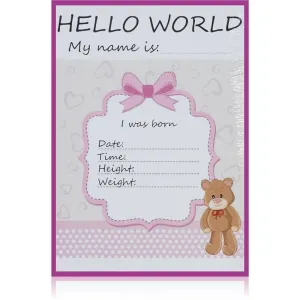 KidPro Milestone Cards Bear For a Baby Girl míľnikové kartičky