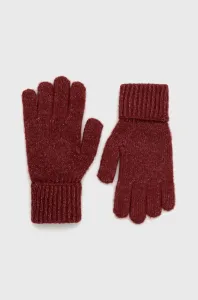 Detské rukavice s prímesou vlny Kids Only červená farba #262348