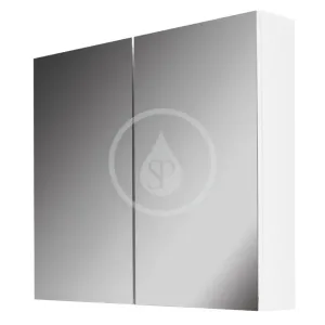 Kielle - Vega Zrkadlová skrinka, 80x73x15 cm, lesklá biela 50118800