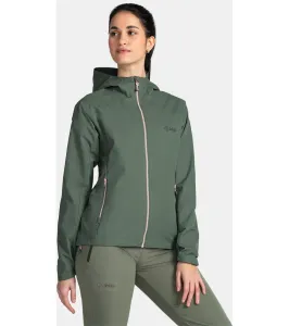 KILPI SONNA-W Dámska outdoorová bunda - väčšia veľkosť TLX104KI Tmavo zelená 50