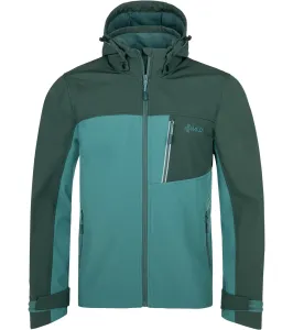 KILPI RAVIO-M Pánska softshell bunda SM0126KI Tmavo zelená S