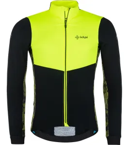 KILPI MOVETO-M Pánska softshellová bunda na bicykel QM0114KI Žltá L