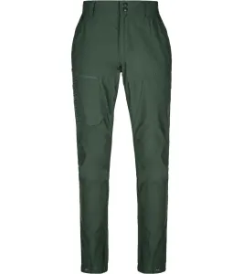 KILPI JASPER-M Pánske outdoorové nohavice SM0413KI Tmavo zelená SS