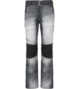 KILPI JEANSO-W Dámske softshellové lyžiarske nohavice QL0257KI Čierna 42S