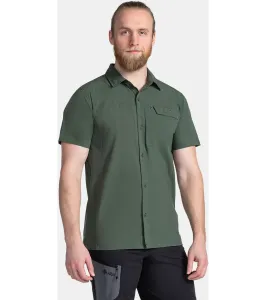 KILPI BOMBAY-M Pánska technická košeľa TM0303KI Tmavo zelená 3XL