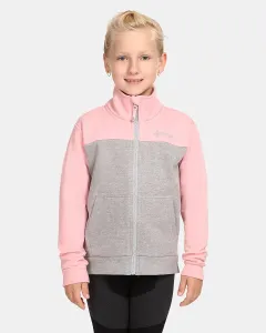 Girls' cotton sweatshirt Kilpi HALI-JG Light pink #9050845