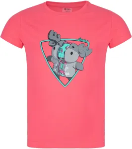 KILPI ALBION-JG Dievčenské bavlnené tričko SJ0353KI Ružová 152