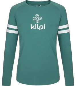 KILPI MAGPIES-W Dámske tričko s dlhým rukávom SL0305KI Tmavo zelená 46
