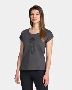 Tmavosivé dámske tričko s potlačou Kilpi ROANE