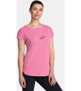 KILPI NELLIM-W Dámske bavlnené tričko TL0363KI Ružová 36