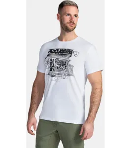 KILPI PORTELA-M Pánske bavlnené tričko TM0376KI Biela 3XL