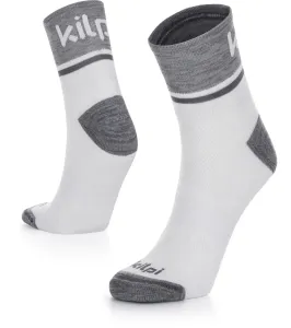 KILPI SPEED-U Unisex bežecké ponožky RU0902KI Biela 35