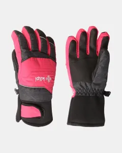 Children's finger ski gloves Kilpi SKIMI-J Pink