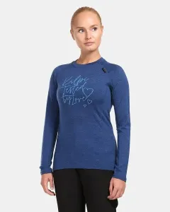 Women's functional T-shirt with long sleeves KILPI MAVORA TOP-W Dark blue #8953716