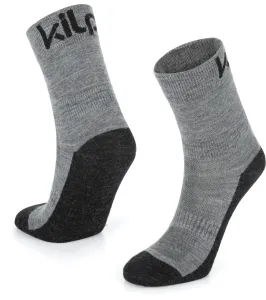 KILPI LIRIN-U Unisex outdoorové ponožky RU0908KI Šedá 39