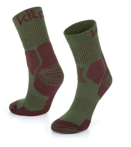 KILPI ULTRA-U Unisex běžecké ponožky RU0901KI Kaki 35