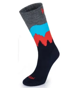 KILPI NORS-U Unisex ponožky z merino vlny SU0804KI Tmavomodrá 39