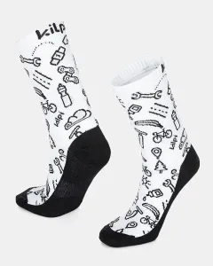 Unisex sports socks KILPI FINISHER-U White #8135133