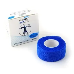 Kine-MAX  Cohesive Elastic Bandage 2,5 cm × 4,5 m, modré
