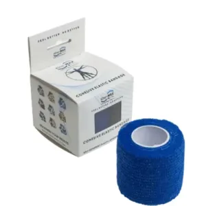 Kine-MAX Cohesive Elastic Bandage elastické samofixačné ovínadlo, 5cm x 4,5m, modré 1x1 ks