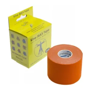 Kine-MAX Super-Pro Cotton Kinesiology Tape oranžová tejpovacia páska 5cm x 5m, 1x1 ks