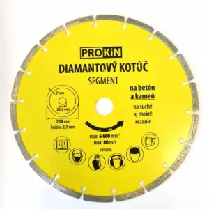 Kinekus Diamantový kotúč PROKIN 230x22,23mm SEGMENT