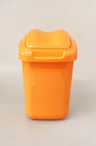 Kinekus Kôš na odpad vyklápací 15 l, plastový, FALA, oranžový