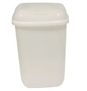 Kinekus Kôš na odpad preklápací 45 l, plastový, QUATRO, biely
