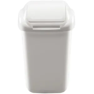 Kinekus Kôš na odpad preklápací 15 l, plastový, STANDARD, biely #2706866