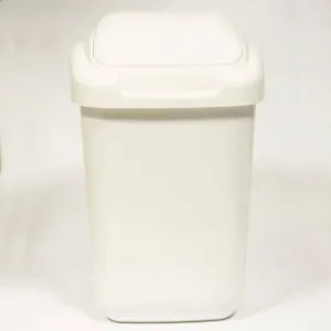Kinekus Kôš na odpad preklápací 50 l, plastový, STANDARD, biely
